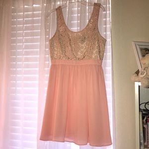 Short pink dress